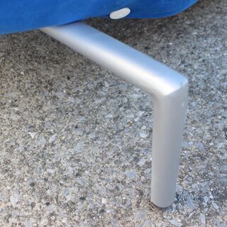 T058)ligne roset/リーンロゼ ロゼカラン ブルー 2シーターソファ/2人掛けソファ