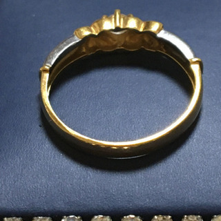 ♡K18  Pt900刻印ありダイヤリング♡