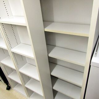札幌市/清田区 セパレート式本棚 下段スライド式 ホワイト 収納棚 札幌市/清田区 セパレート式本棚 下段スライド式 ホワイト 収納棚