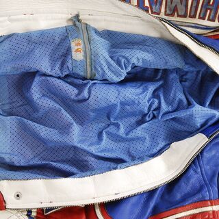 4316 クシタニ レーシングスーツ M 革つなぎ ネイビー系 Mサイズ 愛知