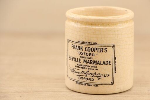 イギリス アンティーク ヴィンテージ FRANK COOPERS フランククーパー マーマレードジャー 陶器ポット　英国 ブロカン(R2086ahxY)