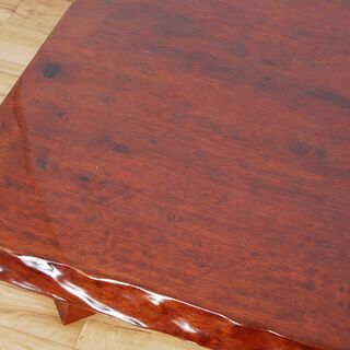 4383 耳付 紫檀 座卓 一枚板 脚取外し可 ローテーブル 幅 90cm 長さ 151.5cm 高さ32cm 天板厚み4.5cm 愛知県岡崎市 直接引取可能
