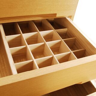 4384 府中家具 桐 天然木 チェスト 洋タンス 箪笥 D46.7×W106×H124.