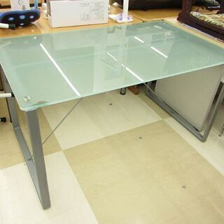 札幌市/清田区 PCデスク ガラスデスク 大型 パソコンデスク カウンターデスク