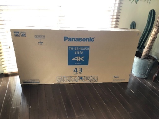 Panasonic VIERA TH-43HX850 4Kテレビ 新品未使用