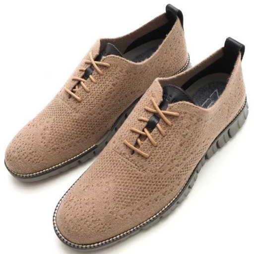 【値下げ中】　新品！　COLE HAAN コール ハーン  シューズ 靴 US10 (27.5~28cm) キャメルウール/アイロンストーン 軽い履き心地