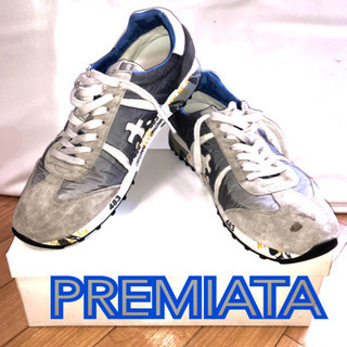 PREMIATA プレミアータ　オリジナル　スニーカー　グレー　ブルーの画像