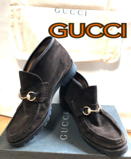 GUCCI ブーツ　シューズ　スェード  used