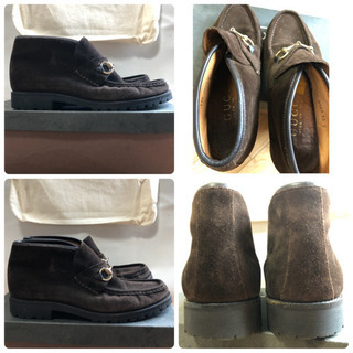 靴/バッグ GUCCI ブーツ シューズ スェード used