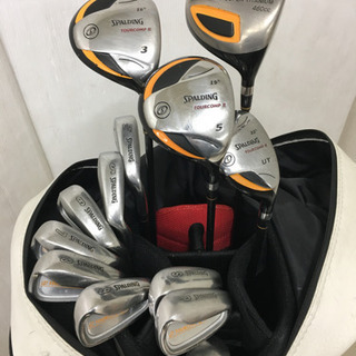 【本格フルセット！】◆スポルティング SPALDING ◆ゴルフクラブ 13本セット＋キャディバッグ付き フレックス S