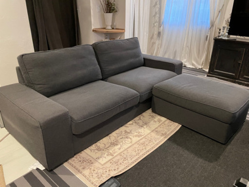 IKEA シーヴィック ソファ＆オットマン セット