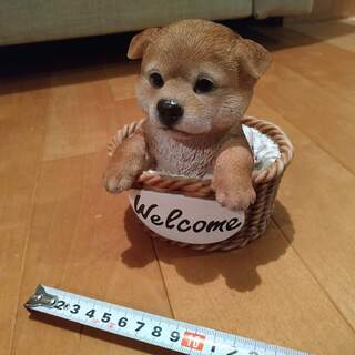 超リアルでかわいい　日本の柴犬の玄関置物 犬 オブジェ