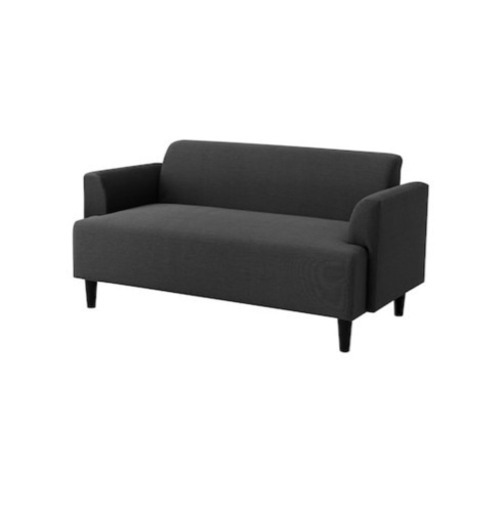 【1万以内でソファーをお探しの方に】IKEAヘムリングソファ　ダークグレー