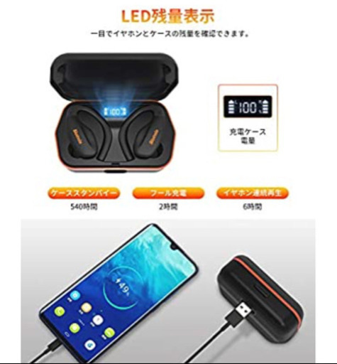 新品未使用 完全 ワイヤレスイヤホン スポーツ Bluetoothイヤホン Iphone Android 高音質 超軽量 Siri対応 ブ モモ 浜松のその他の中古あげます 譲ります ジモティーで不用品の処分