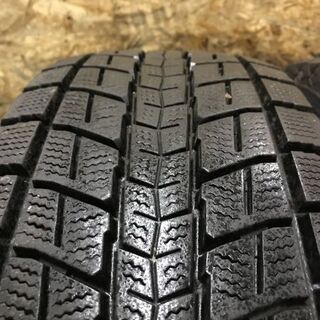 DUNLOP WINTER MAXX SJ8 225/60R18 18インチ スタッドレス 4本 2017年製 バリ溝 エクストレイル エスクード等　(TC278) クレジットカード QR決済可能