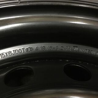 新車外し【BS ECOPIA RD613 195/80R15 107/105N LT】夏タイヤ【200系 ハイエース 純正ホイール 6J6HPCD139.7+35】2018年製　(VVT43) クレジットカード QR決済可能