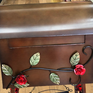 新品商品　メール　ボックス　ローズ　ブラウン　オシャレ　オススメ　インテリア　