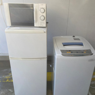 新生活家電5点セット冷蔵庫洗濯機電子レンジ24型tv加湿器 アルザマス 取手の生活家電 洗濯機 の中古あげます 譲ります ジモティーで不用品の処分
