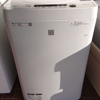 N　12-590　SHARP　全自動電気洗濯機　ES-G4E6-...