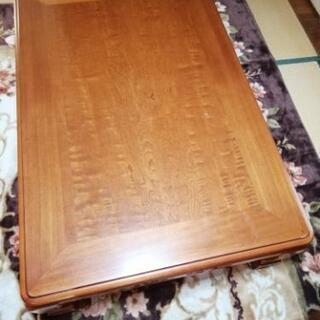 【ネット決済】【ジャンク品】コタツ機能付き木製テーブル
