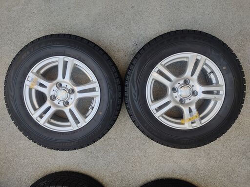 中古 スタッドレスタイヤ アルミホイールセットブリジストンvrx 185 70 R14 メリー 東久留米のタイヤ ホイールの中古 あげます 譲ります ジモティーで不用品の処分