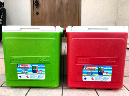 コールマン　2個セットパーティースタッカークーラーボックス