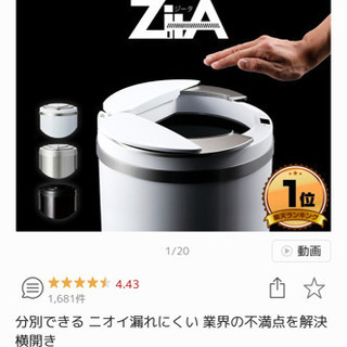 ジータ ゴミ箱 シルバー 分別リング付き