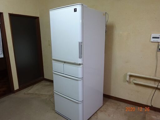 売却済み シャープ 冷蔵庫 SJ-PW38W-S 容量384リットル www