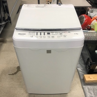 【お取引中】2017年製 ハイセンス全自動洗濯機「HW-G45E...