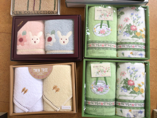 【取引成立】ギフトタオル、ハンカチ、洗剤等のセット　消耗品40点以上