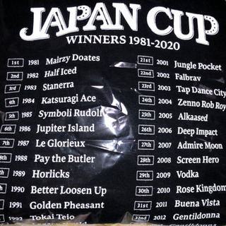 東京競馬ジャパンカップ40周年記念フーデイーＬサイズ新品未開封品