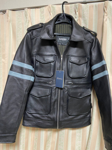 値下げしました。今からのシーズンに 新品 試着のみ (交渉可)cowleather 牛革ライダーズジャケットM