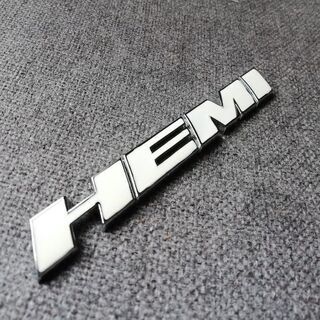 HEMI 　エンブレム　ホワイト　Dodge　jeep