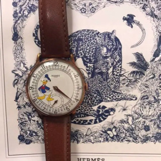 ☆大幅値下げエルメス ドナルドダック 手巻き 18KGB入手困難 美品