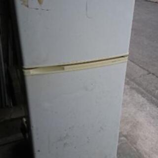 ●中古　サンヨー　冷蔵庫　2ドア　SR-YM110　ホワイト　未清掃の画像