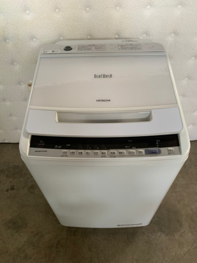 s1227-2 日立全自動電気洗濯機　BW-V80C 8kg 2018年製