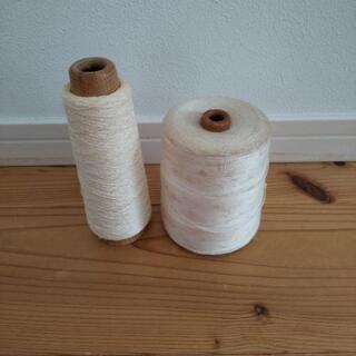 生成　糸　釦付け、しつけなどに　シミあり　糸30番　60番
