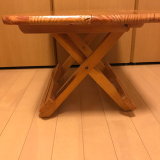 サイドテーブル　折り畳み　木製