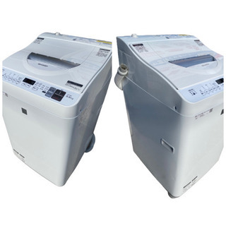 2018年製 シャープ 5．5kg洗濯乾燥機 keyword キーワードホワイト ES 
