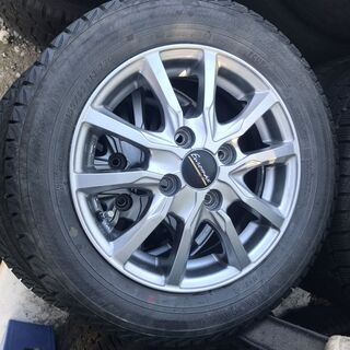 激安バリ山13インチアルミホイル・スタッドレスタイヤセット、軽自動車用、取り付け無料 155/65/13　ヨコハマタイヤ