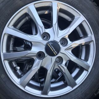 激安バリ山13インチアルミホイル・スタッドレスタイヤセット、軽自動車用、取り付け無料 155/65/13　ヨコハマタイヤ