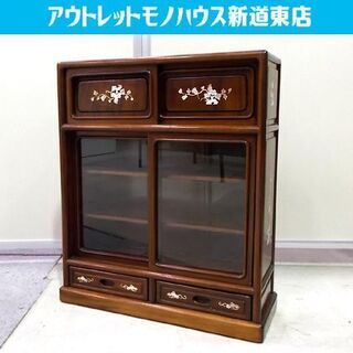 螺鈿細工　キャビネット　飾り棚　中国家具 卸売 通販ホビー・楽器・アート - 螺鈿細工 キャビネット 飾り棚