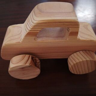 木の車のおもちゃ　5台 - 京都市