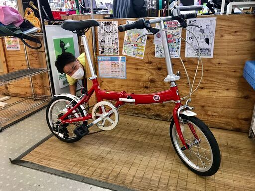 FIATフィアット 折りたたみ自転車 AL-FDB166
