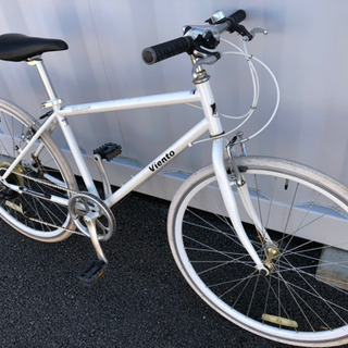 Viento シティバイク ホワイト 楽天市場】クロスバイク27インチ 700c シマノ製 7変速 VIENTO 7