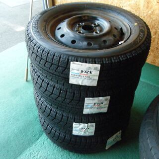 4本セット　155/65R13　ブリジストン　VRX　新品タイヤ　ホイール付き