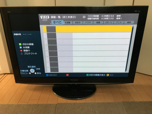 大型テレビ　Panasonic  VIERA  TH-P42RT2B