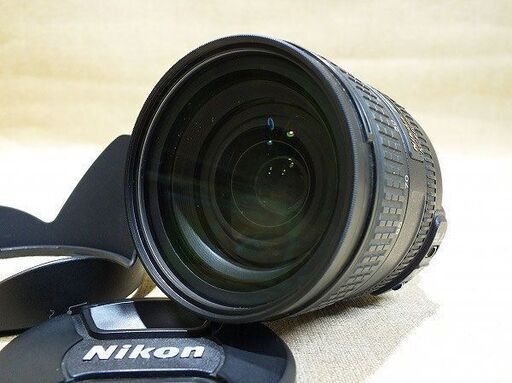 【苫小牧バナナ】ニコン/Nikon 標準ズームレンズ AF-S NIKKOR 24-85mm f/3.5-4.5G ED VR レンズフード付き 動作OK♪