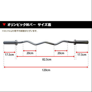 irotec オリンピック　wバー  ダンベルシャフト2本　カラー3セット