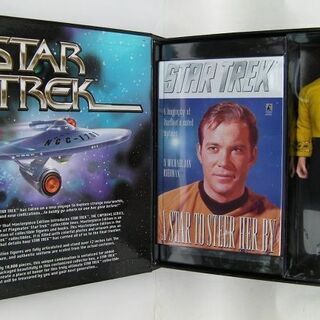 プレイメイト社☆スタートレック・カーク12インチフィギュア＆本◇限定